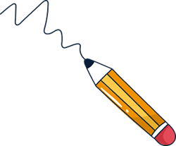 Writing pencil shape